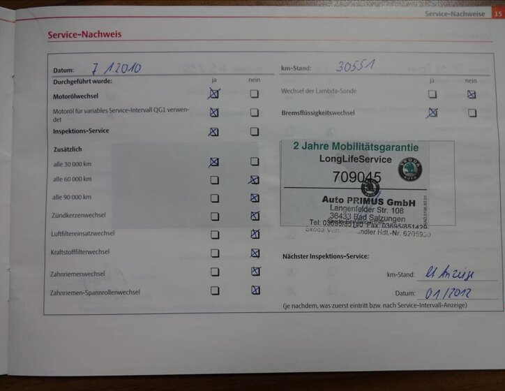 Škoda Octavia Kombi 1,6 l 75 kw