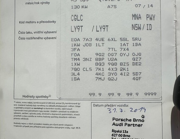 Audi A5 Sedan / Limuzína 0,0 130 kw