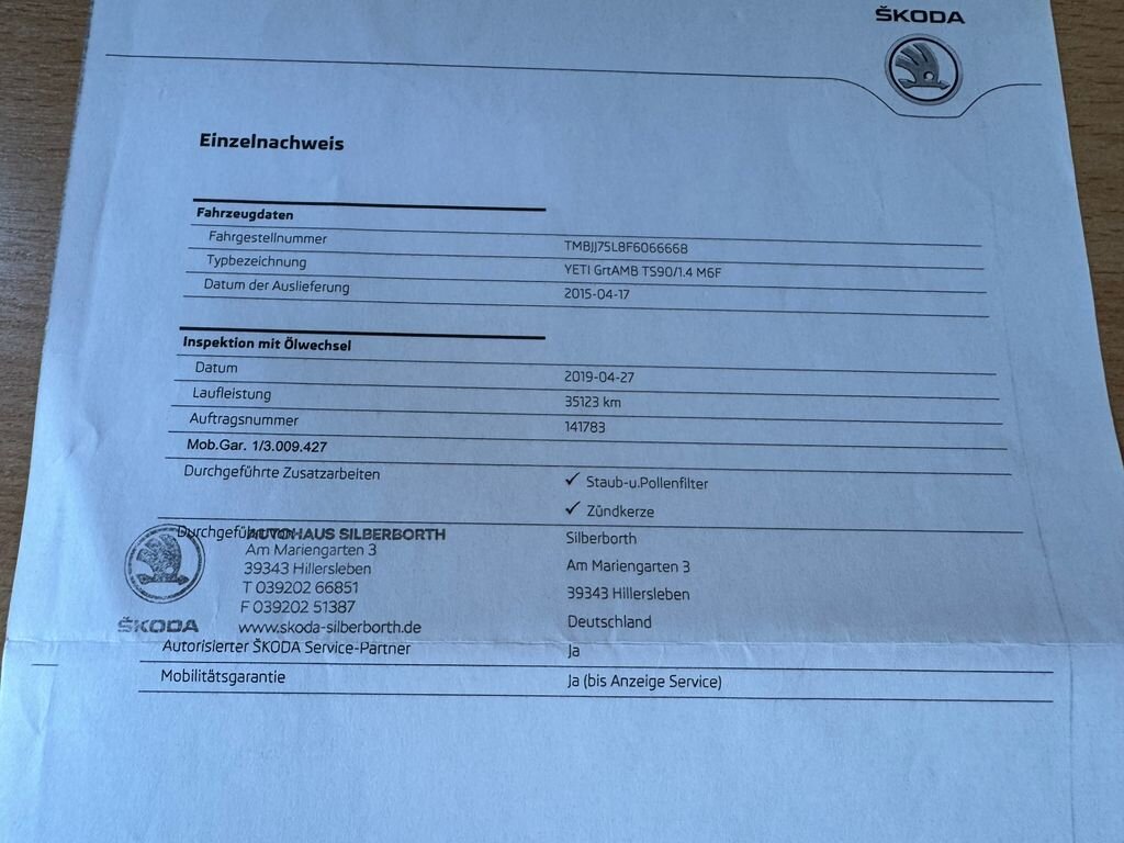 Škoda Yeti SUV / Terénní 1,4 l 90 kw