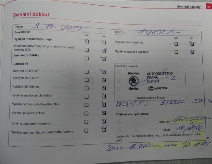 Škoda Octavia Liftback 1,6 l 75 kw