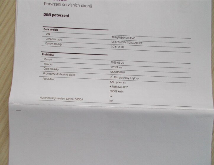 Škoda Octavia Kombi 2,0 l 110 kw