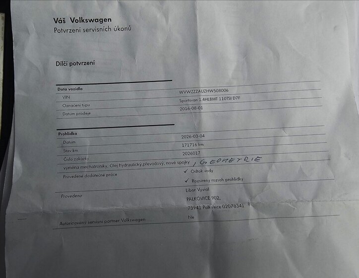Volkswagen Golf Sportsvan Kombi 1,4 l 110 kw