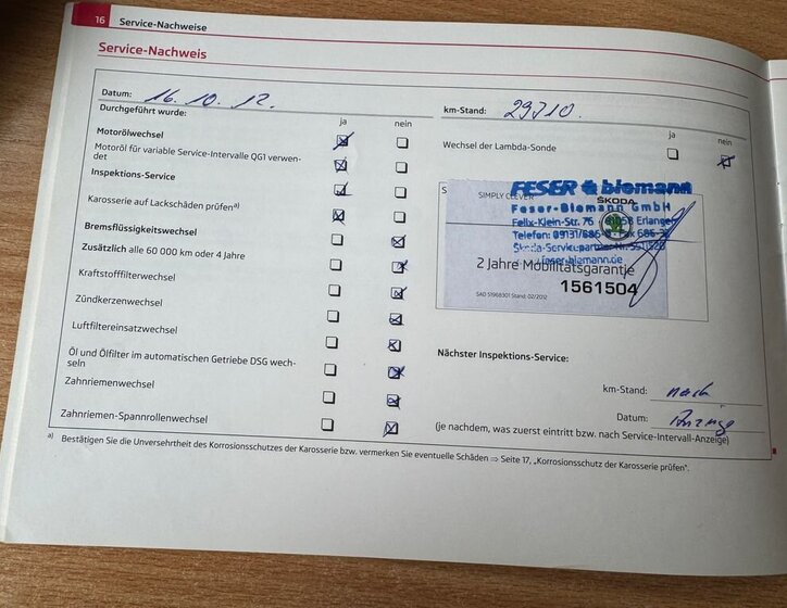 Škoda Superb Kombi 3,6 l 191 kw