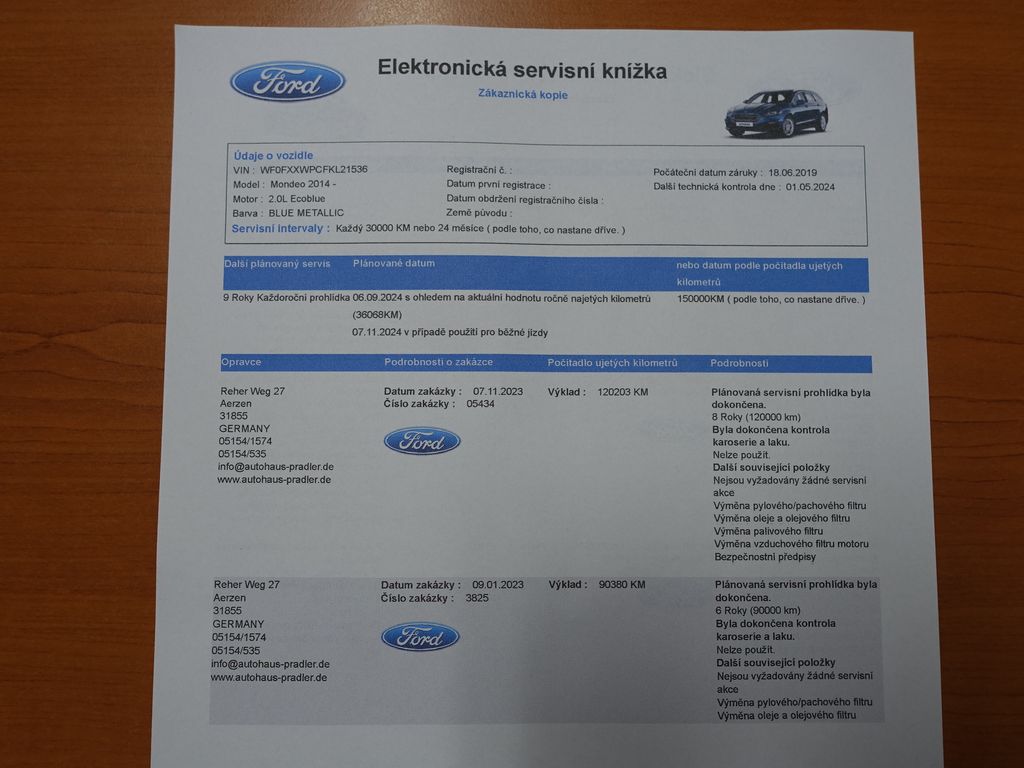 Ford Mondeo Kombi 2,0 l 140 kw