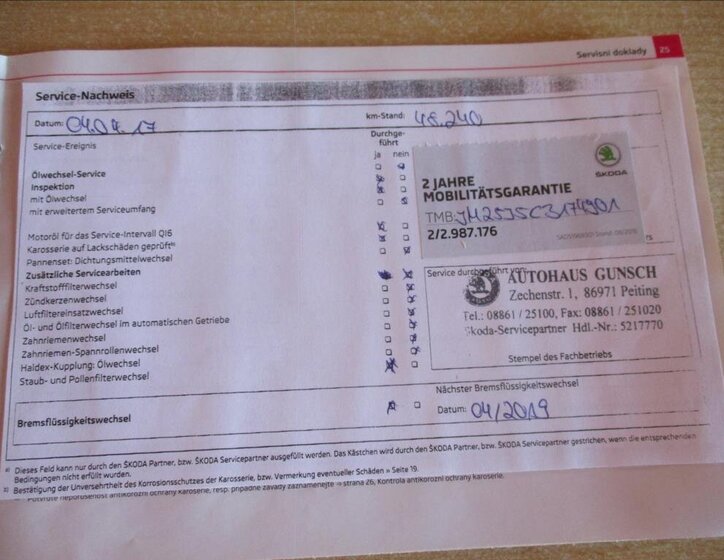 Škoda Fabia Kombi 1,2 l 63 kw