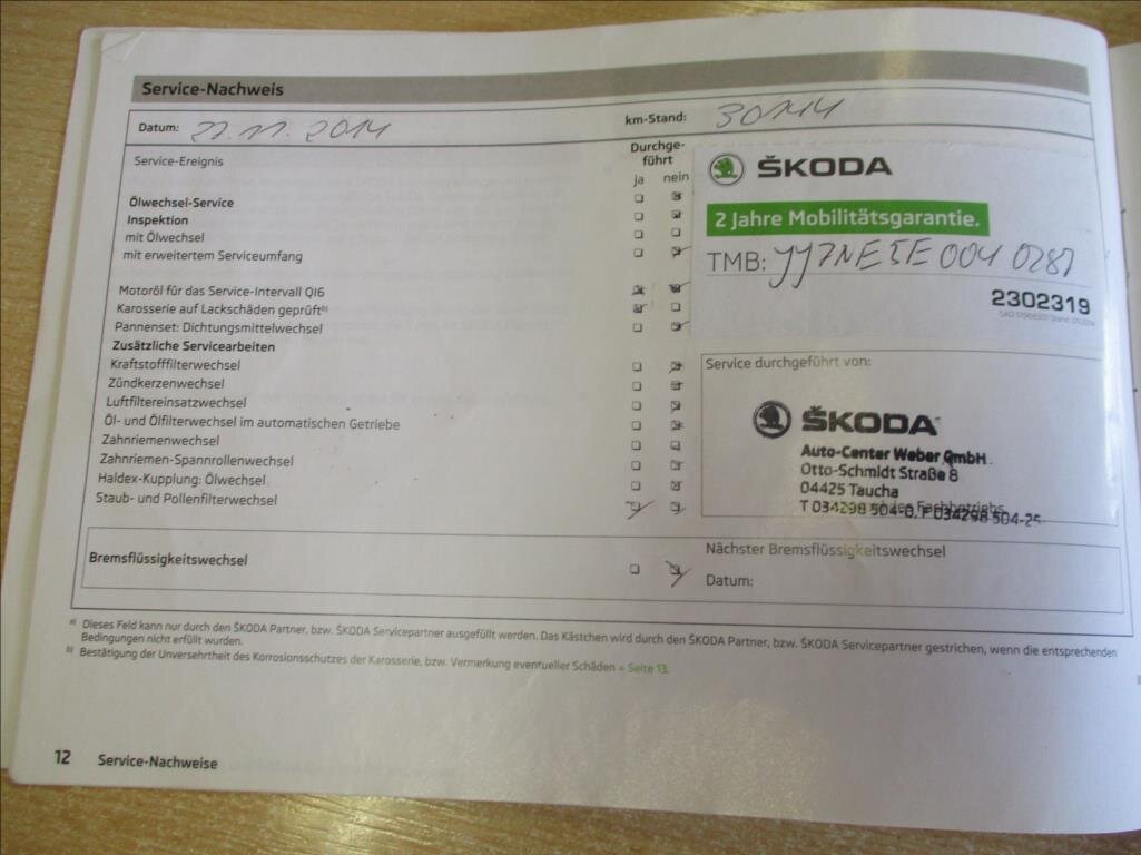 Škoda Octavia Kombi 2,0 l 110 kw