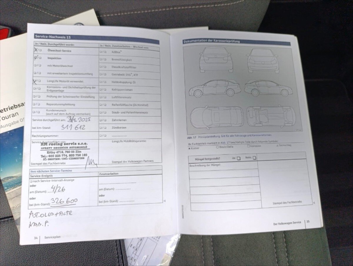 Volkswagen Touran MPV 2,0 l 110 kw