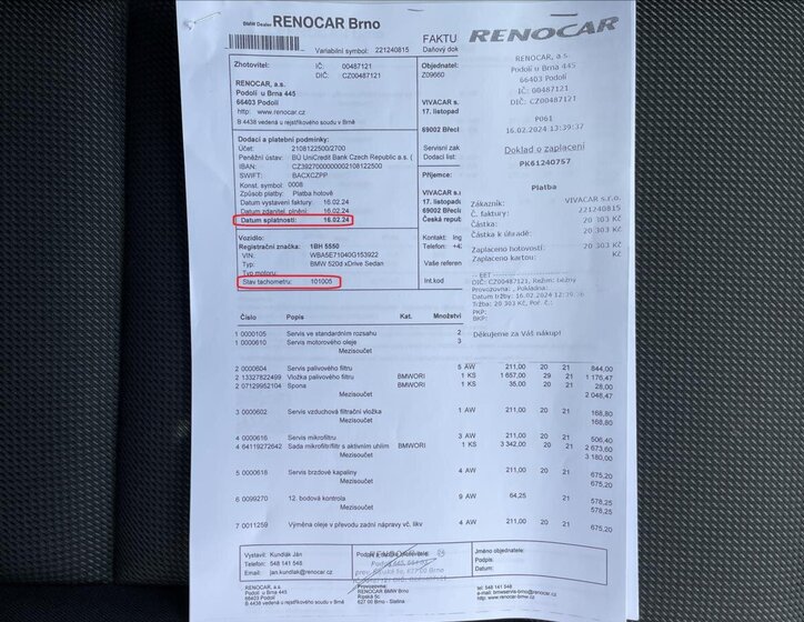 BMW Řada 5 Ostatní 2,0 l 140 kw