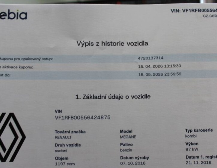 Renault Mégane Kombi 1,2 l 97 kw