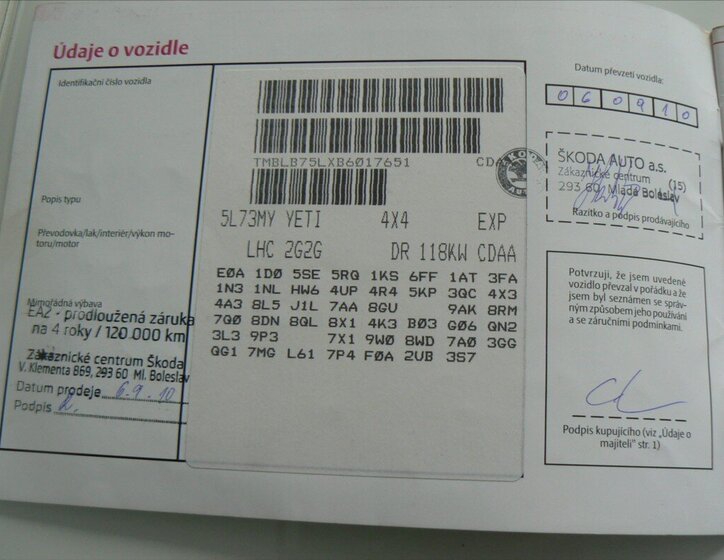 Škoda Yeti SUV / Terénní 1,8 l 118 kw