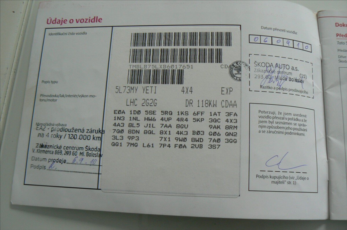 Škoda Yeti SUV / Terénní 1,8 l 118 kw