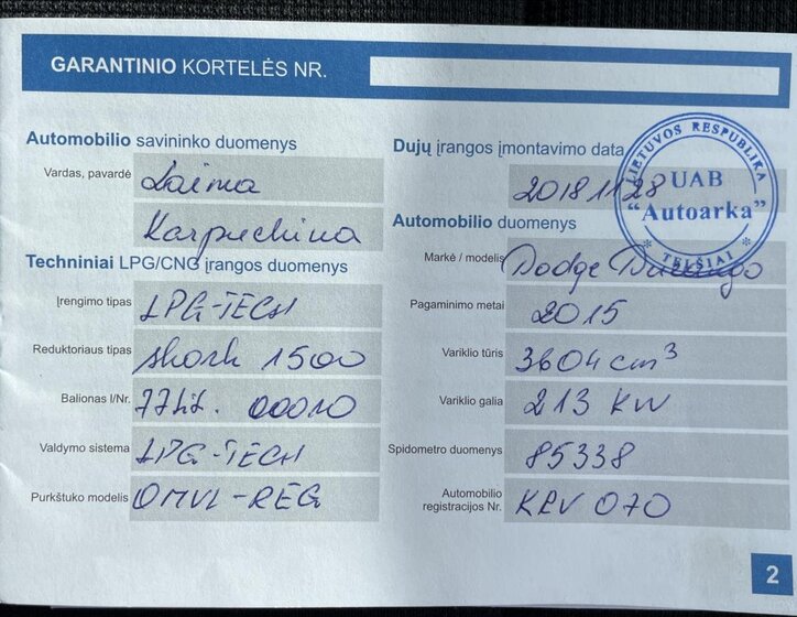 Dodge Durango SUV / Terénní 3,6 l 216 kw