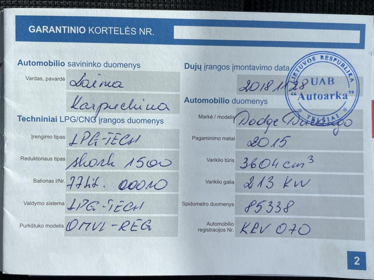 Dodge Durango SUV / Terénní 3,6 l 216 kw