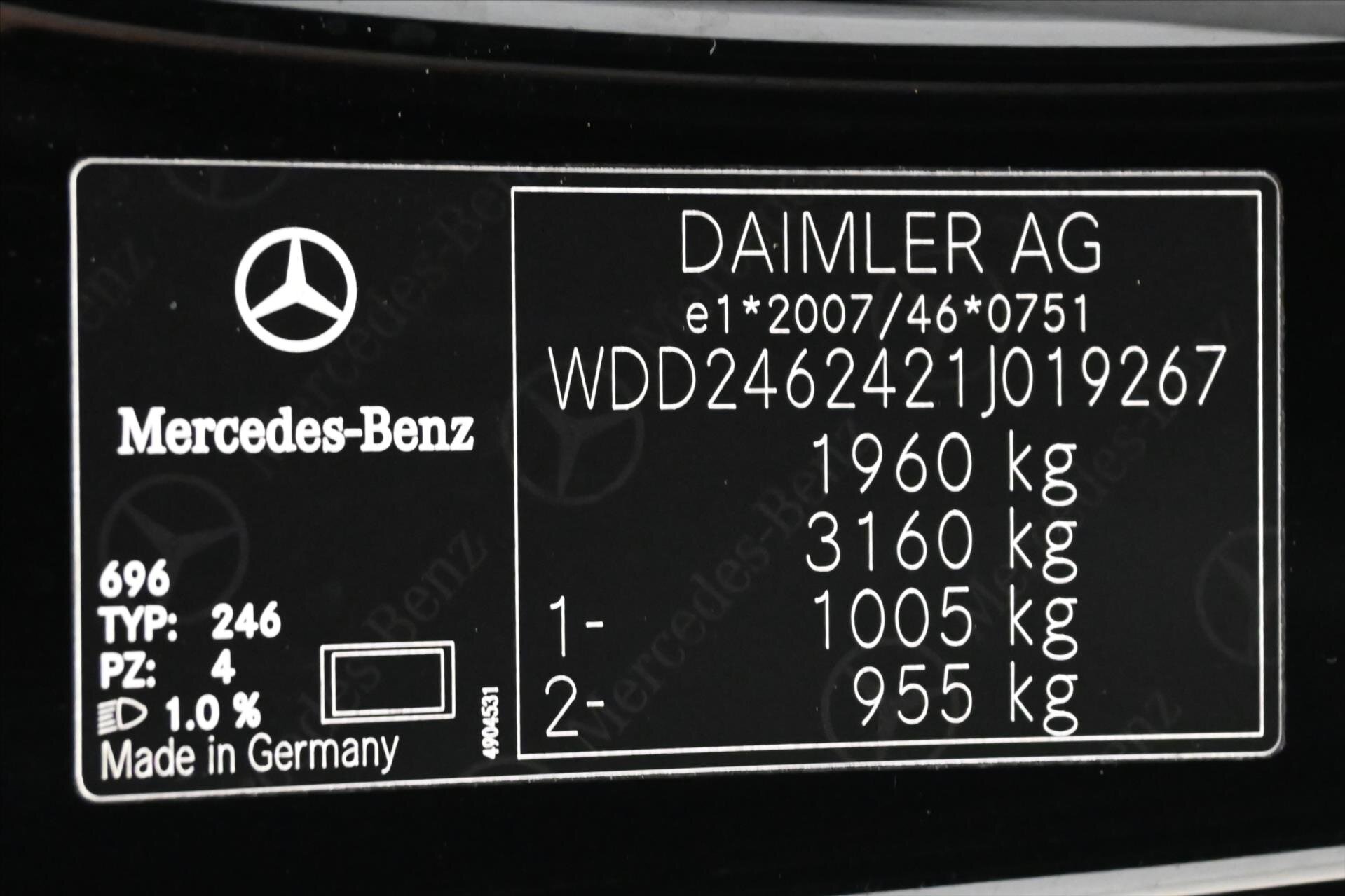Mercedes-Benz Třídy B Kombi 1,6 l 90 kw