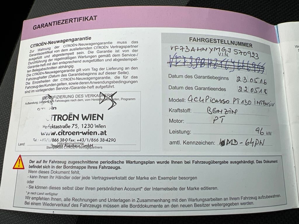 Citroën Grand C4 Picasso MPV 1,2 l 96 kw