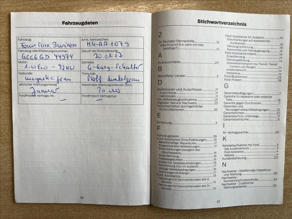 Ford Focus Kombi 999,0 92 kw