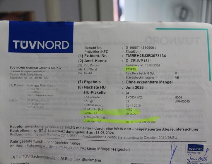 Škoda Fabia Hatchback 1,2 l 51 kw