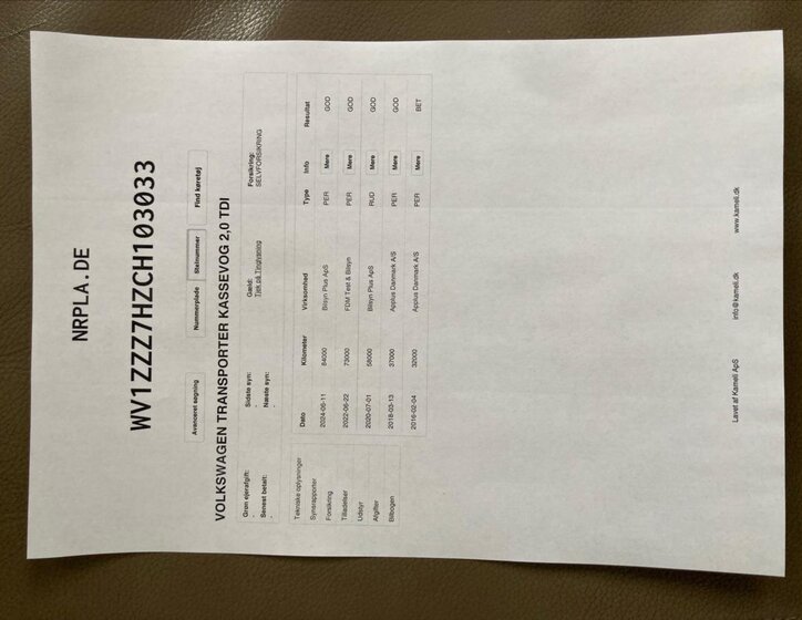 Volkswagen Transporter VAN-Minibus 2,0 l 84 kw