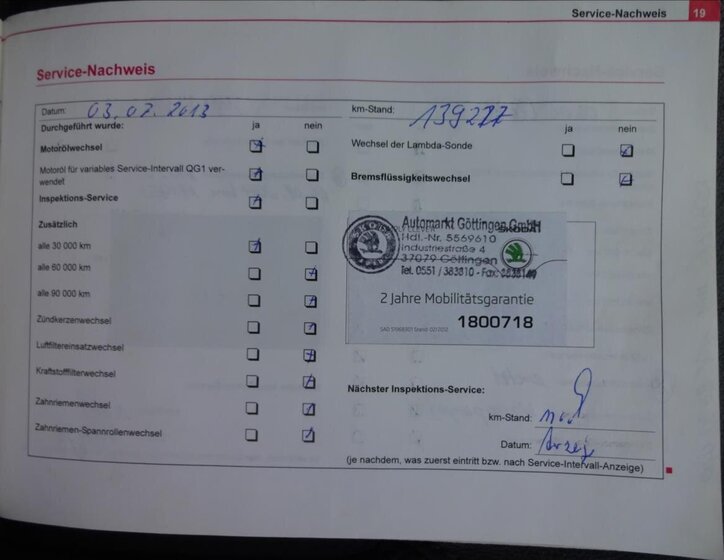 Škoda Octavia Kombi 2,0 l 103 kw