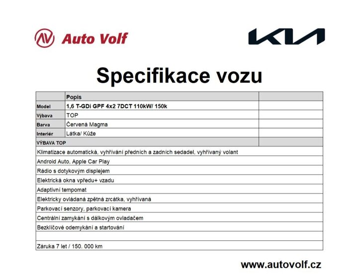 KIA Sportage SUV / Terénní 1,6 l 110 kw