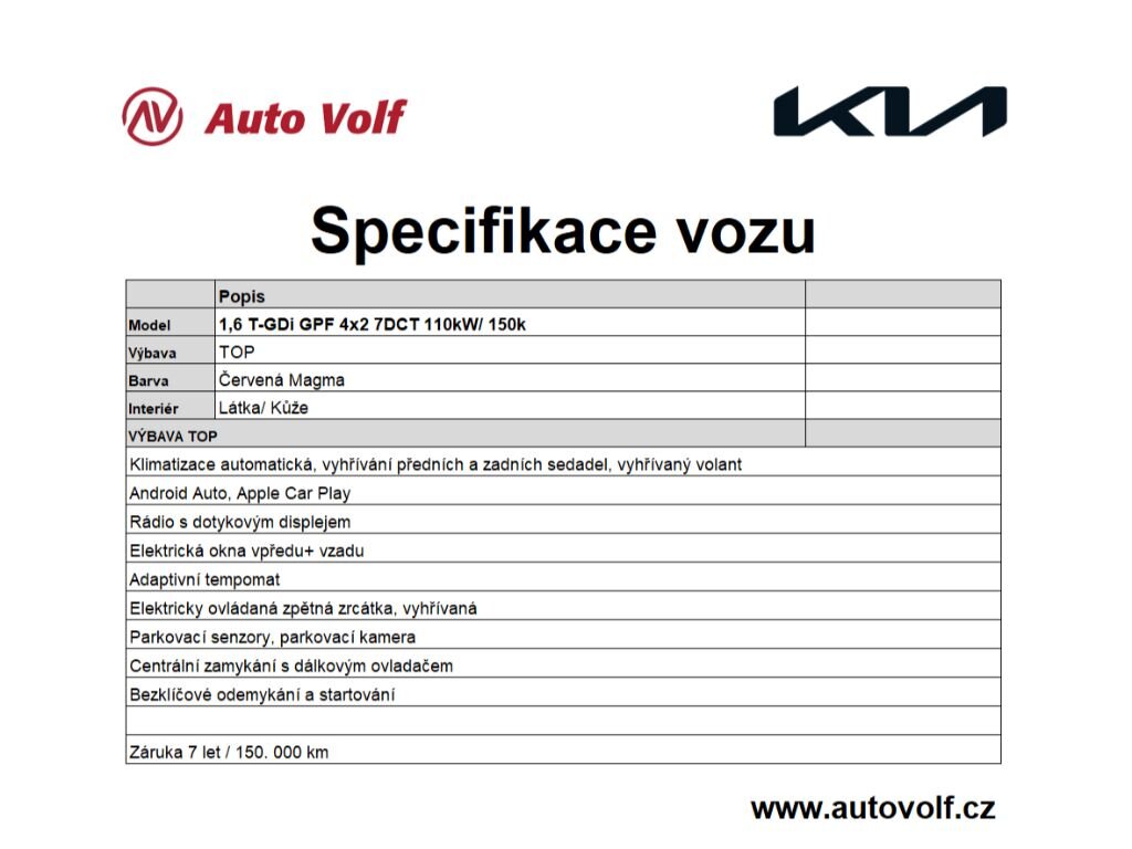 KIA Sportage SUV / Terénní 1,6 l 110 kw