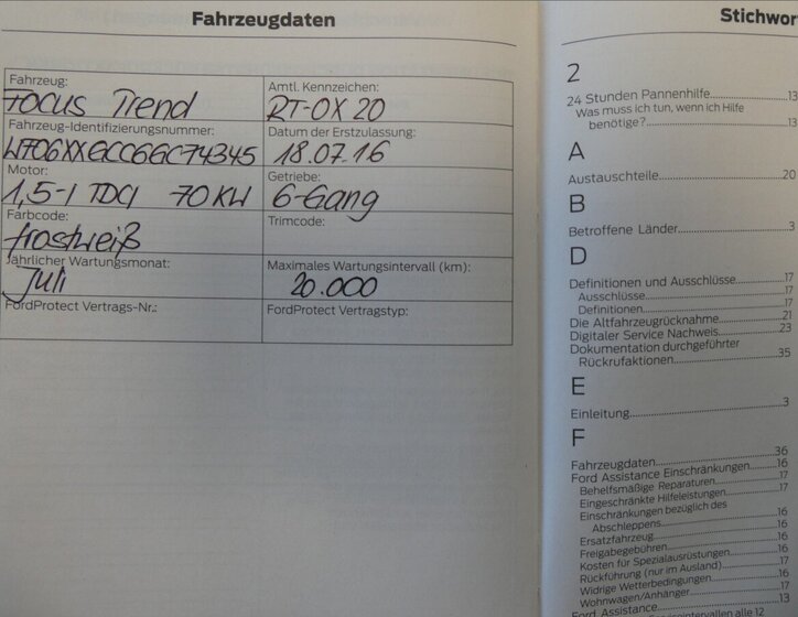 Ford Focus Kombi 1,5 l 70 kw