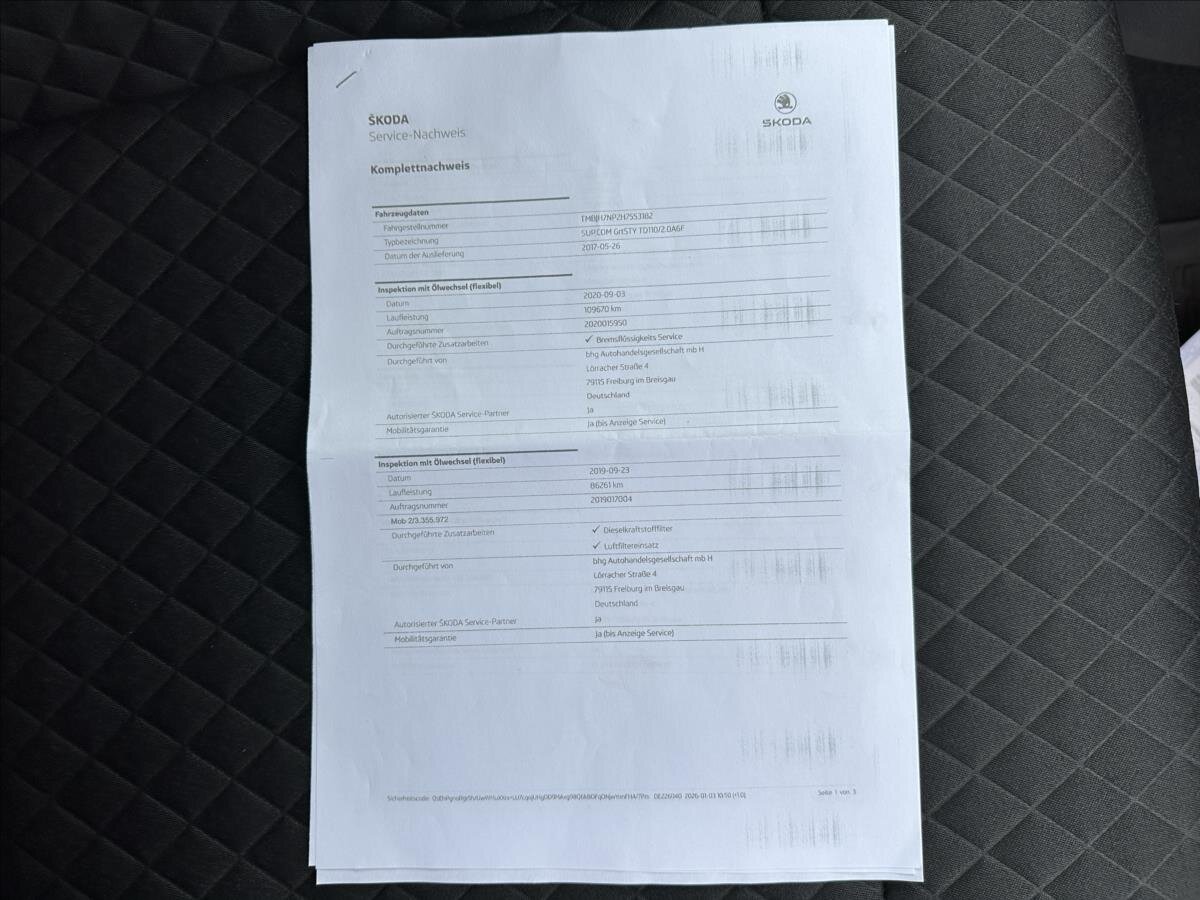 Škoda Superb Kombi 2,0 l 110 kw