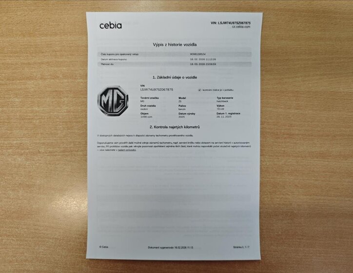 MG ZS SUV 1,5 l 78 kw