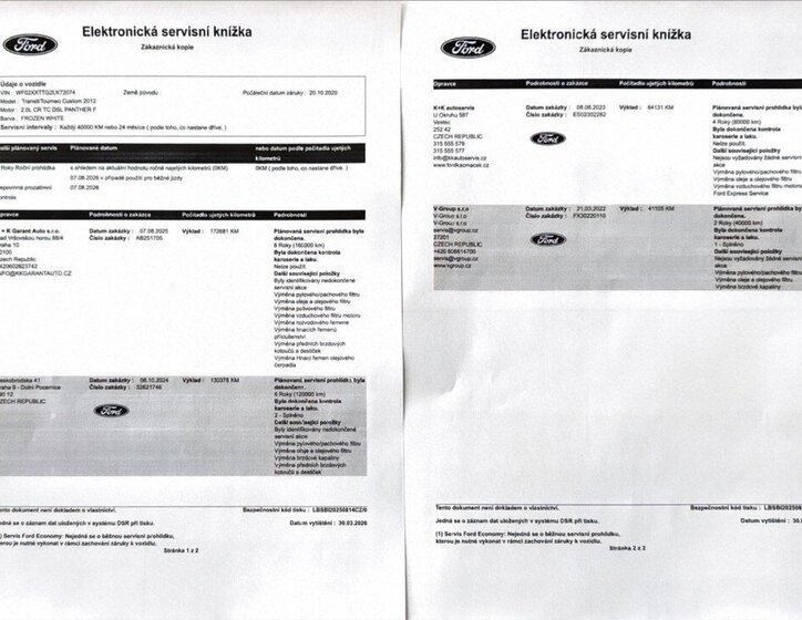 Ford Transit Custom Kombi 2,0 l 96 kw