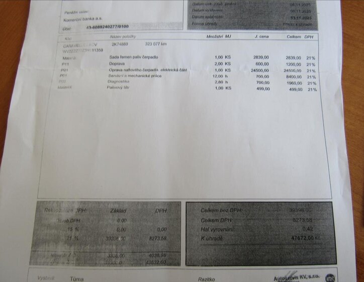 Volkswagen Caravelle Kombi 2,5 l 75 kw