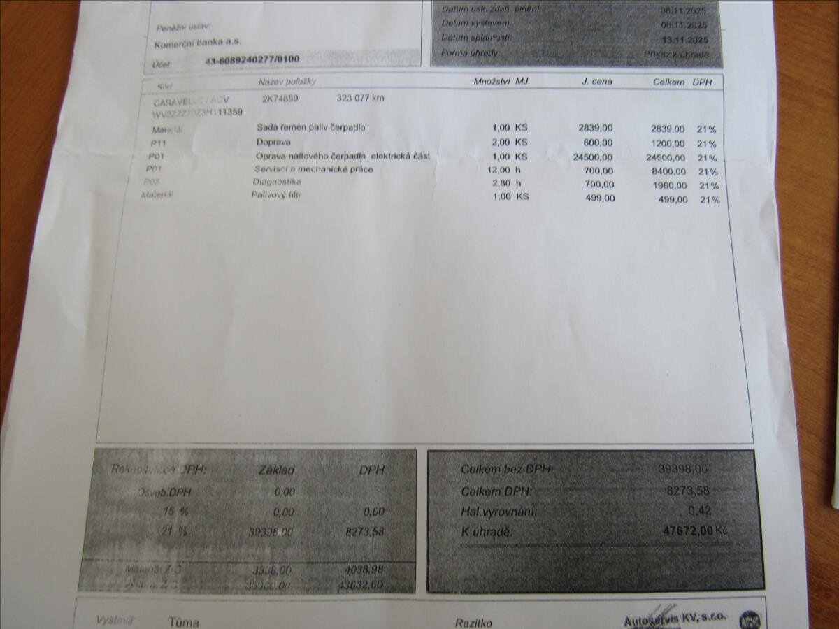 Volkswagen Caravelle Kombi 2,5 l 75 kw