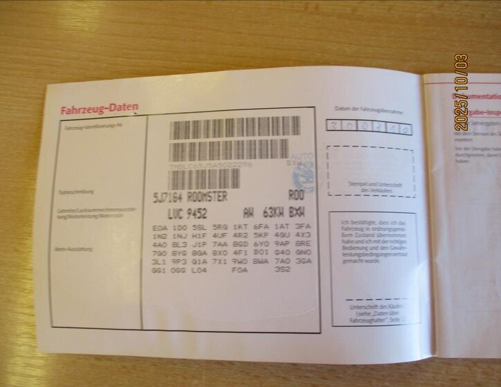 Škoda Roomster Kombi 1,4 l 63 kw