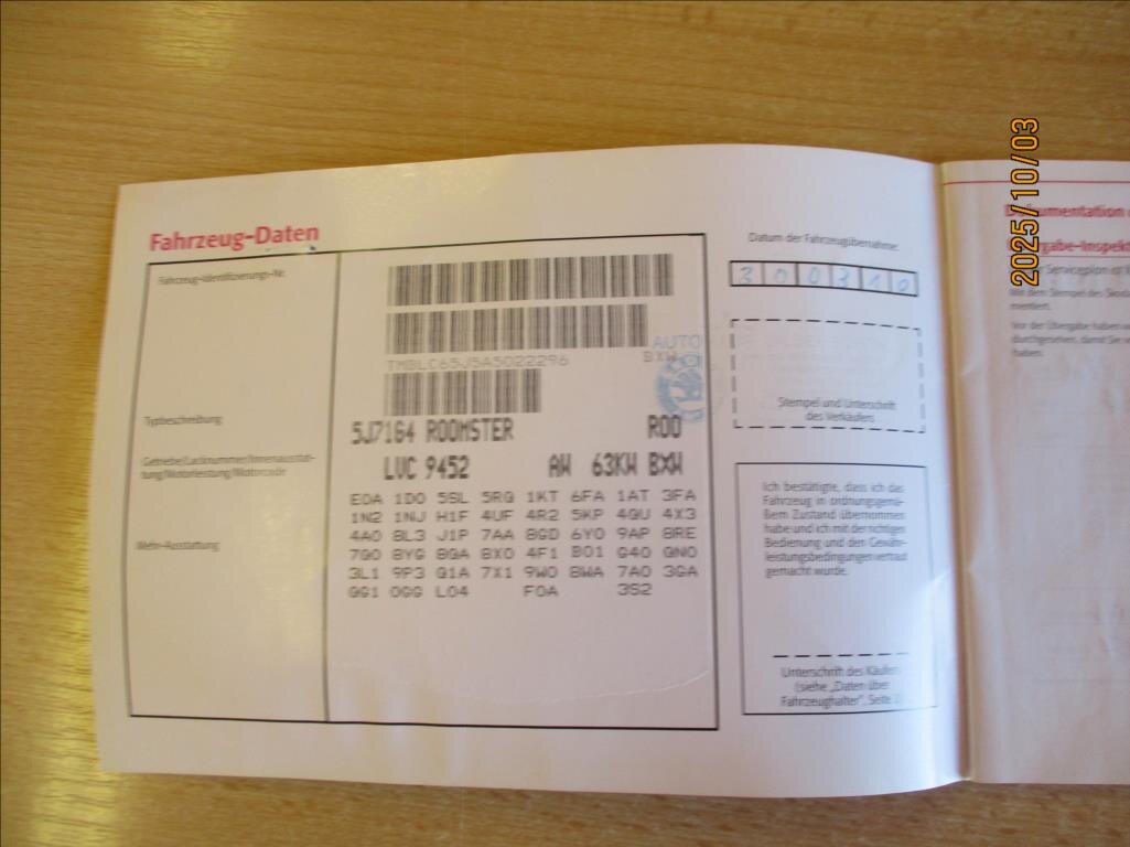 Škoda Roomster Kombi 1,4 l 63 kw