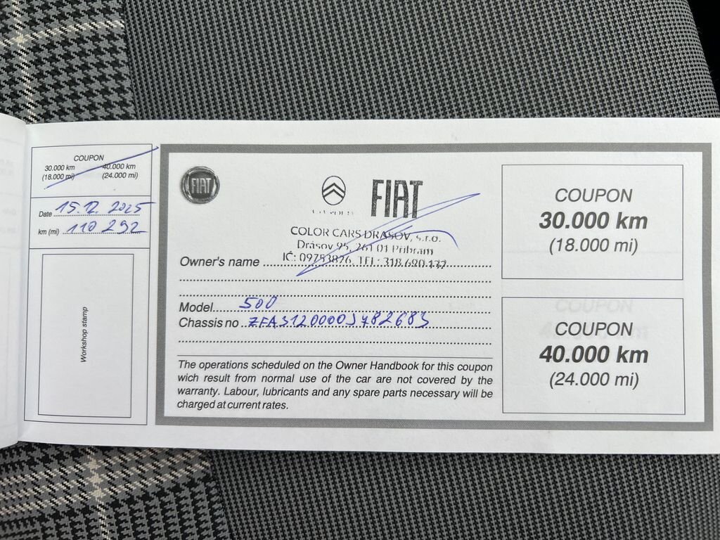 Fiat 500 Hatchback 1,2 l 51 kw