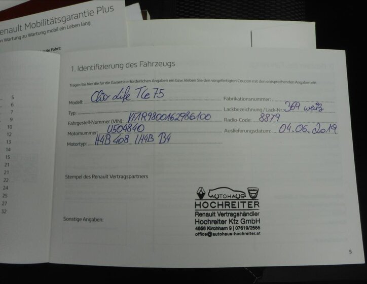 Renault Clio Hatchback 898,0 56 kw