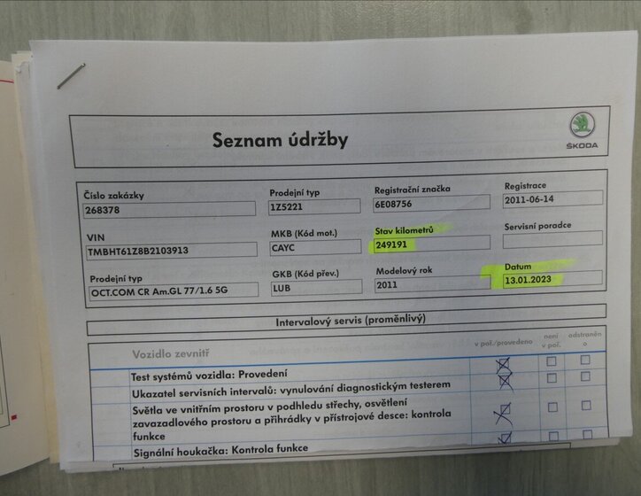 Škoda Octavia Kombi 1,6 l 77 kw