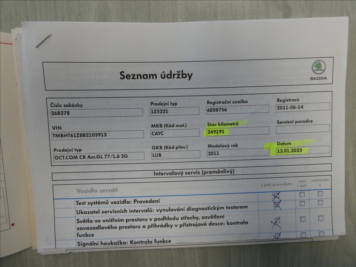 Škoda Octavia Kombi 1,6 l 77 kw