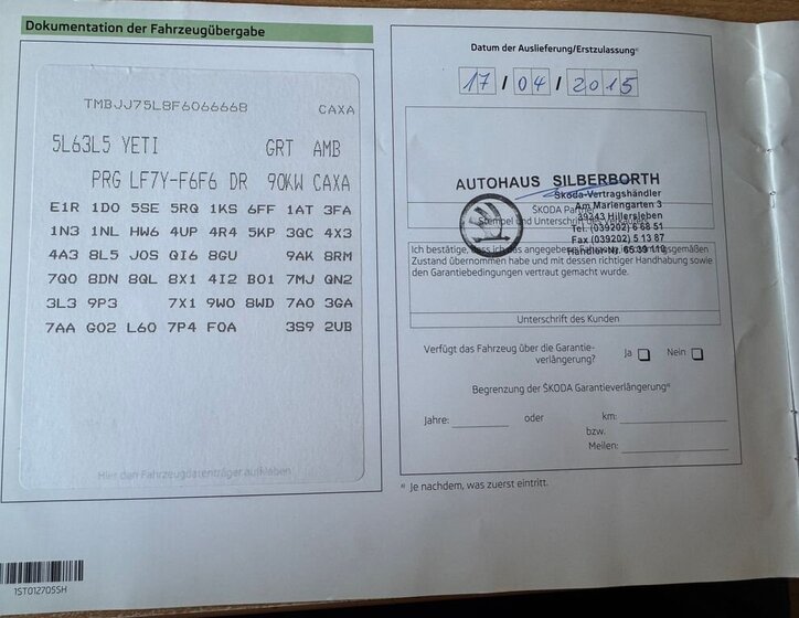 Škoda Yeti SUV / Terénní 1,4 l 90 kw