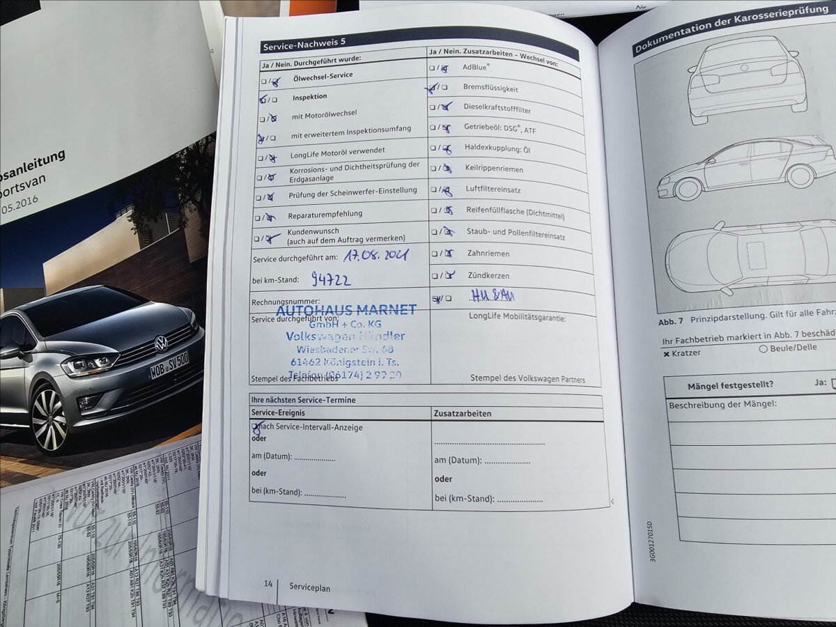 Volkswagen Golf Sportsvan Kombi 1,4 l 110 kw