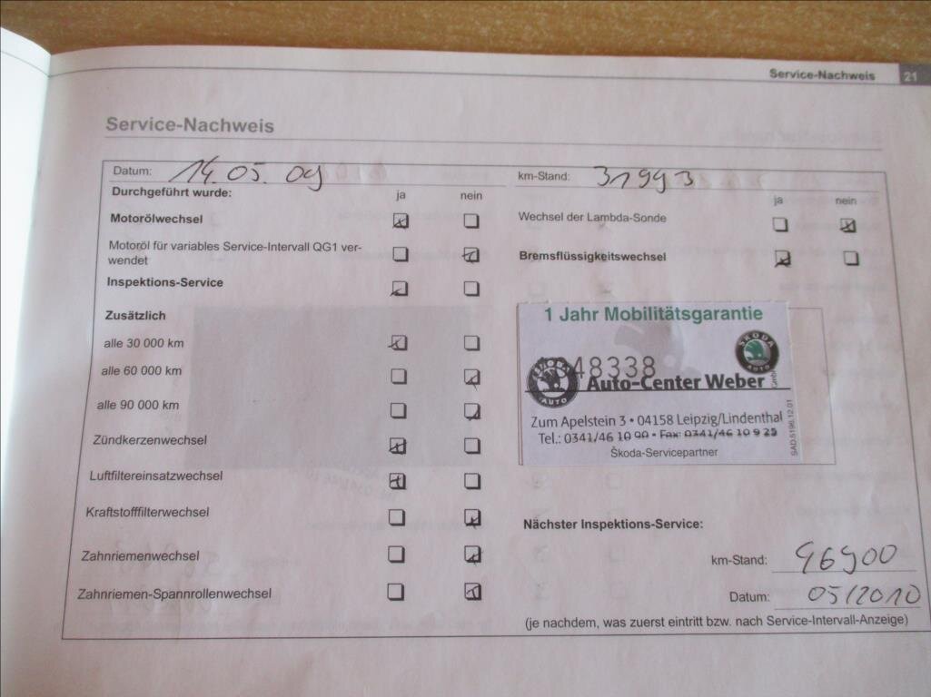 Škoda Fabia Hatchback 1,4 l 55 kw