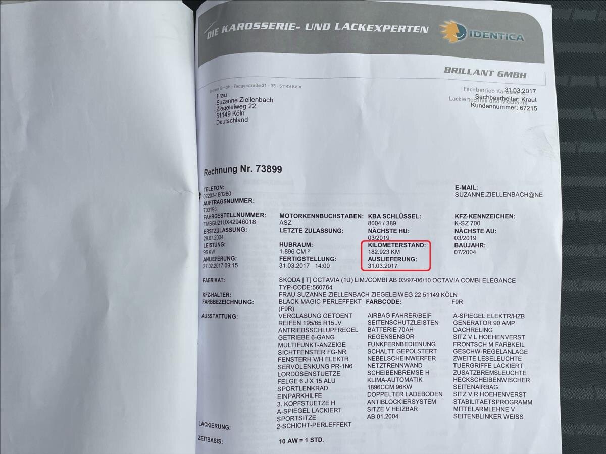 Škoda Octavia Kombi 1,9 l 96 kw