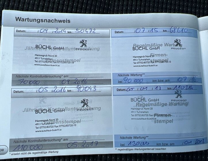 Peugeot 5008 MPV 2,0 l 120 kw