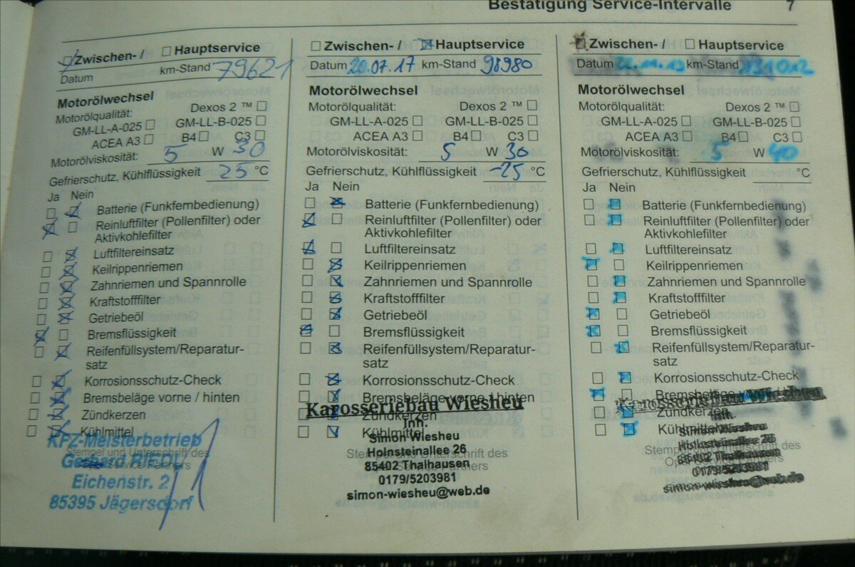 Opel Zafira MPV 1,9 l 110 kw