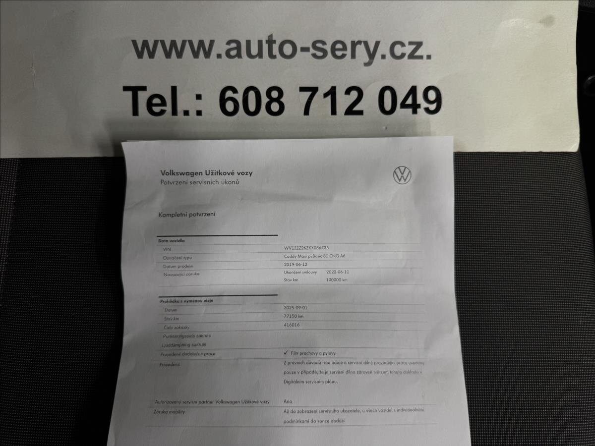 Volkswagen Caddy Ostatní 1,4 l 81 kw