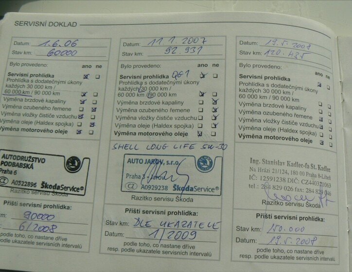 Škoda Superb Sedan 1,9 l 74 kw