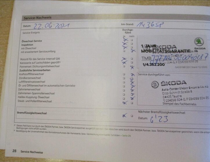 Škoda Octavia Kombi 2,0 l 110 kw