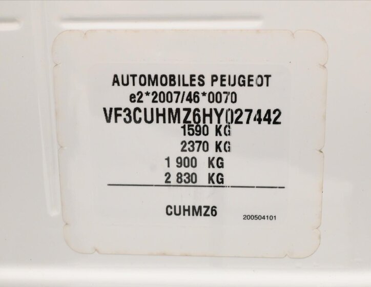 Peugeot 2008 SUV 2,0 l 60 kw