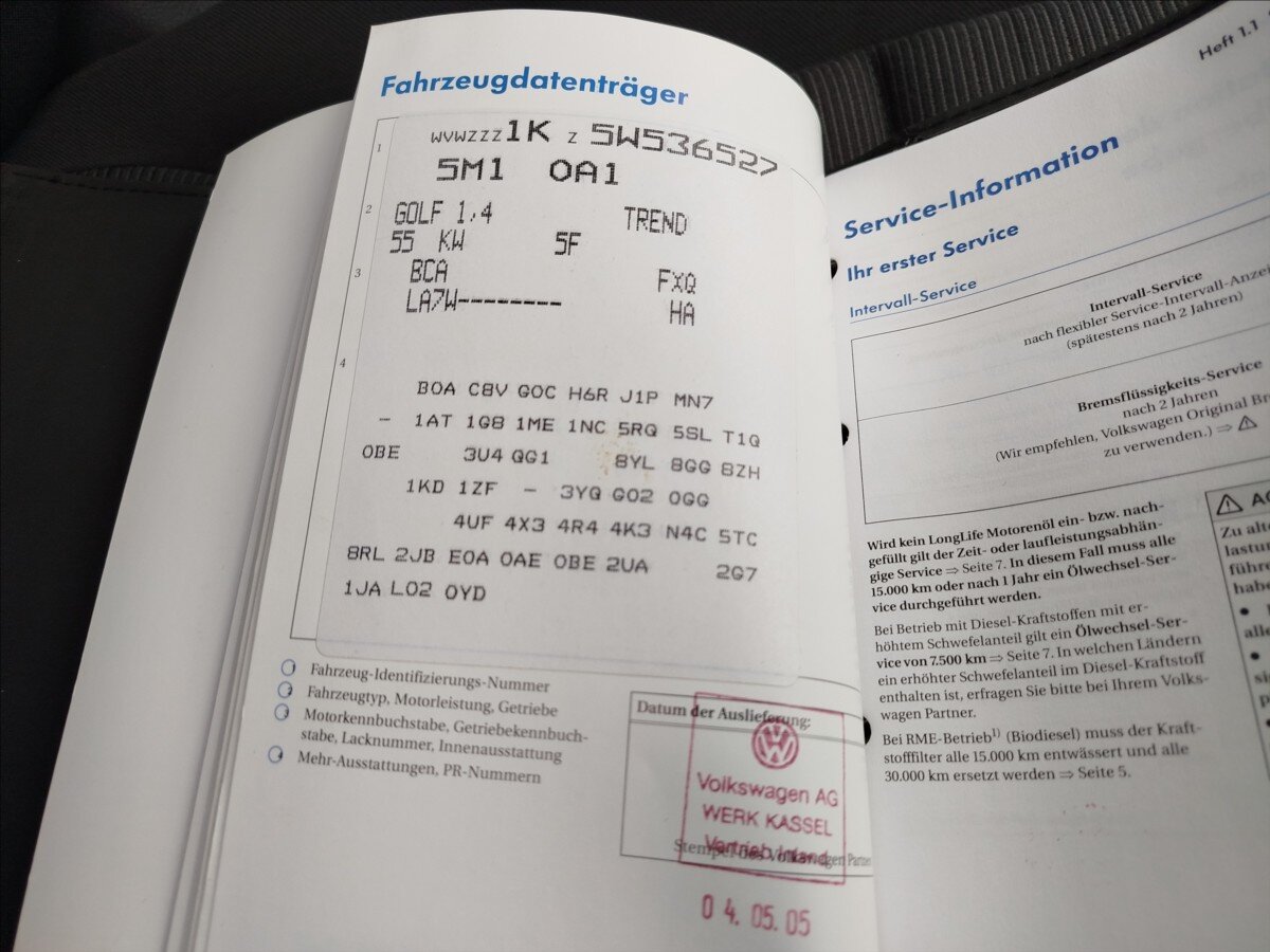 Volkswagen Golf Plus MPV 1,4 l 55 kw