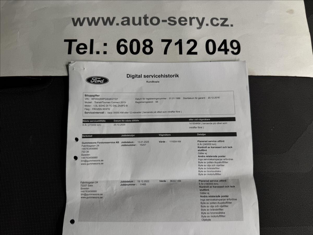 Ford Transit Connect Ostatní 1,5 l 74 kw