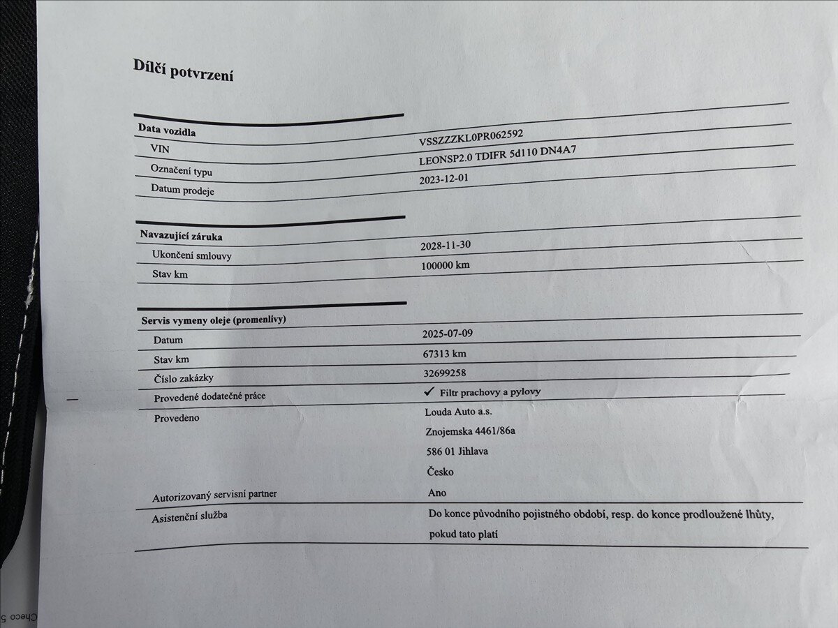 Seat Leon Kombi 2,0 l 110 kw